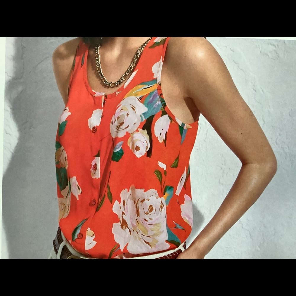 Cabi poly button down Manet top